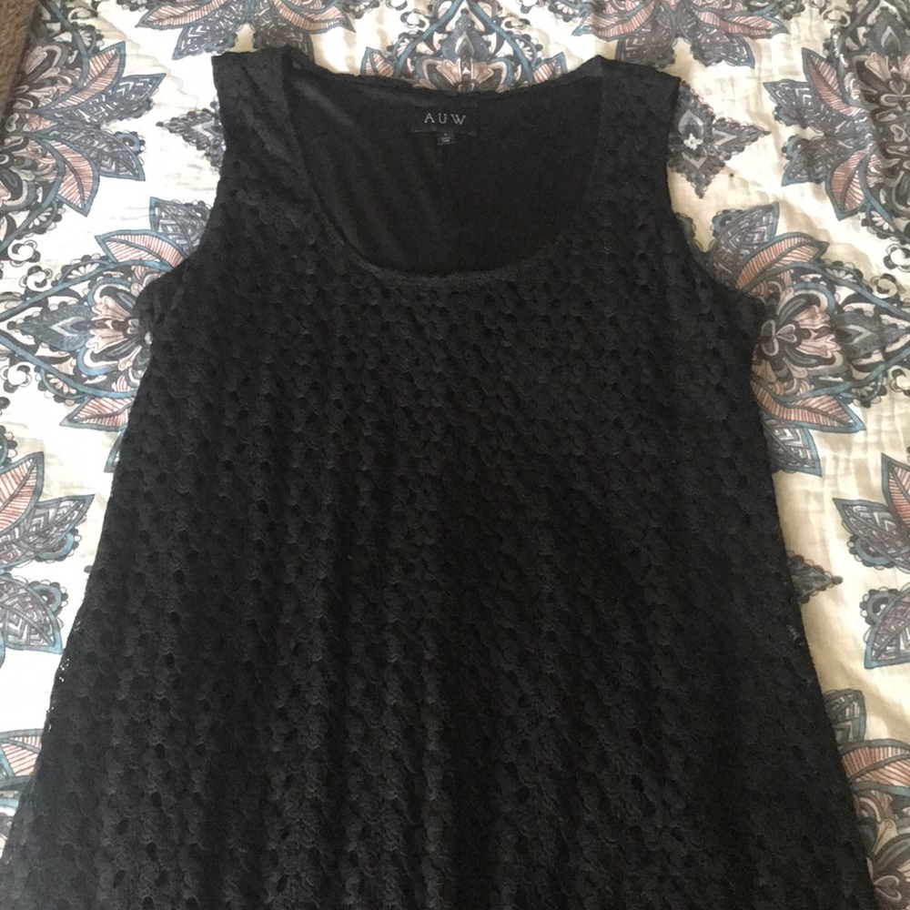 Worn once black dress high to low